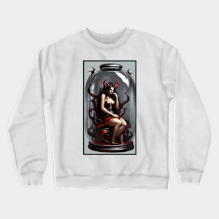 Succubus Trapped in Bottle Crewneck Sweatshirt